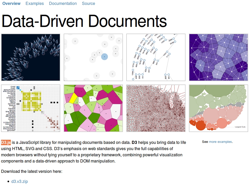d3js, Data Driven Documents